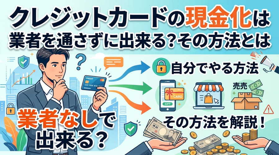 クレジットカードの現金化は業者